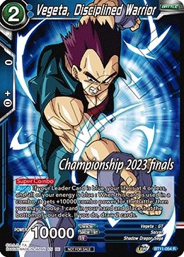 Vegeta, Disciplined Warrior BT11-054_PR03 card