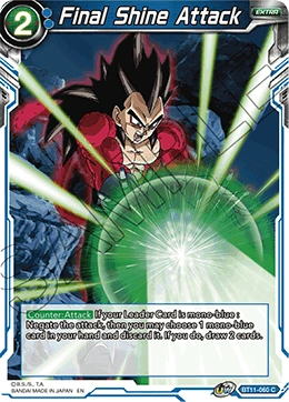 Final Shine Attack BT11-060 card