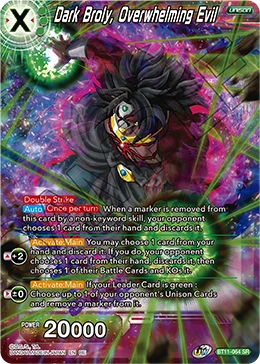 Dark Broly, Overwhelming Evil BT11-064_SPR02 card