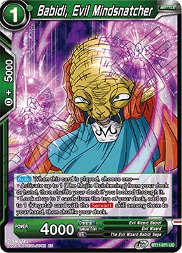 Babidi, Evil Mindsnatcher BT11-071 Dragon Ball Masters card