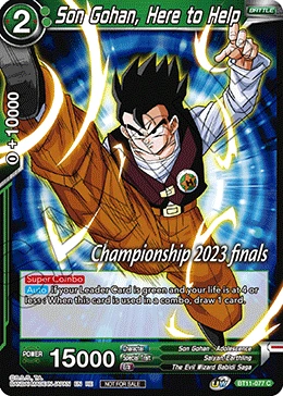 Son Gohan, Here to Help BT11-077_PR card