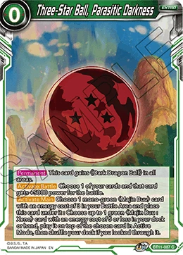 Three-Star Ball, Parasitic Darkness BT11-087 card
