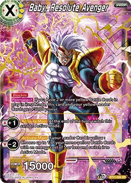 Baby, Resolute Avenger BT11-094 card