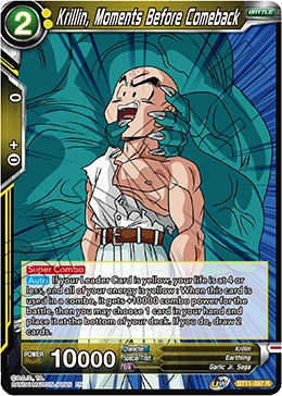 Krillin, Moments Before Comeback BT11-097_PR02 card