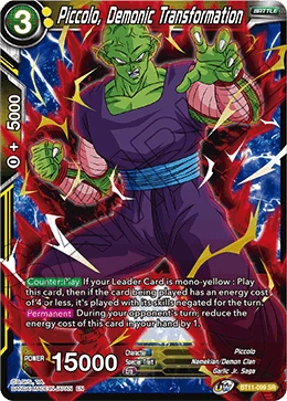 Piccolo, Demonic Transformation BT11-099 card