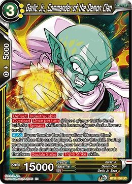 Garlic Jr., Commander of the Demon Clan BT11-105 card