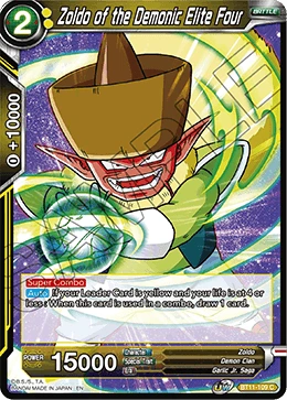 Zoldo of the Demonic Elite Four BT11-109 card