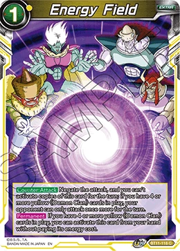 Energy Field BT11-118 Dragon Ball Masters card