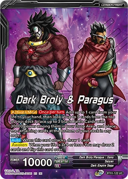 Dark Broly & Paragus BT11-122_PR card