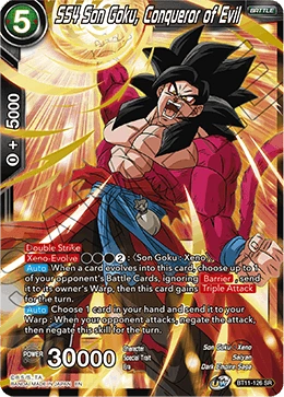 SS4 Son Goku, Conqueror of Evil BT11-126 card