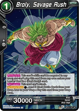 Broly, Savage Rush BT11-147 card