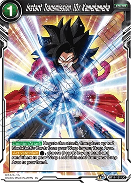 Instant Transmission 10x Kamehameha BT11-151 card