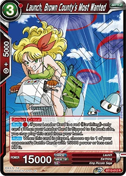 Launch, Brown County's Most Wanted BT12-012 card