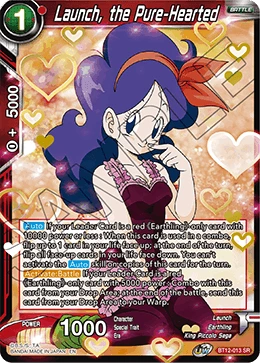 Launch, the Pure-Hearted BT12-013 card