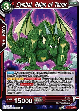 Cymbal, Reign of Terror BT12-021 card