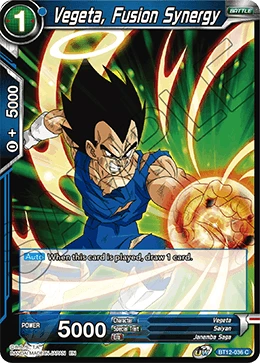 Vegeta, Fusion Synergy BT12-036 card