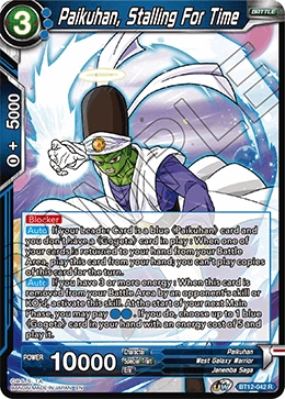 Paikuhan, Stalling For Time BT12-042 Dragon Ball Masters card, Promo
