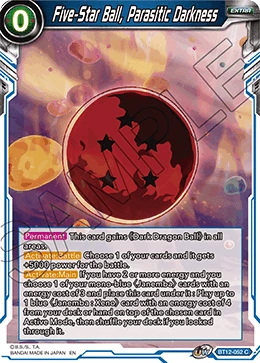 Five-Star Ball, Parasitic Darkness BT12-052 card