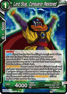 Lord Slug, Conqueror Restored BT12-061 card