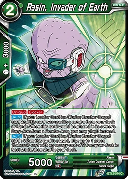 Rasin, Invader of Earth BT12-074 card