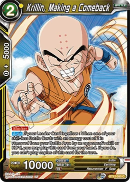 Krillin, Making a Comeback BT12-095 card