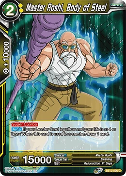 Master Roshi, Body of Steel BT12-096 card