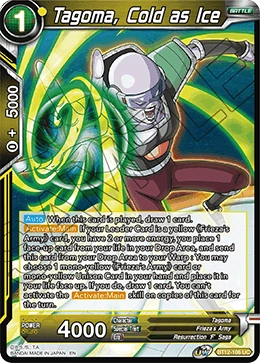 Tagoma, Cold as Ice BT12-106 Dragon Ball Masters card, Prerelease