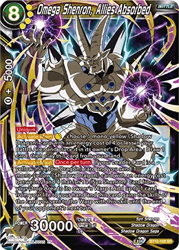 Omega Shenron, Allies Absorbed BT12-108 Dragon Ball Masters card, Release Event