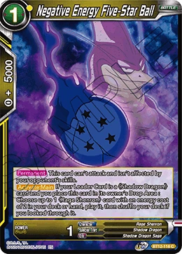 Negative Energy Five-Star Ball BT12-116 card