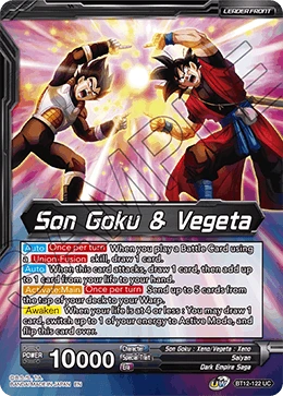 Son Goku & Vegeta BT12-122 card