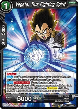 Vegeta, True Fighting Spirit BT12-133_PR card