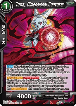 Towa, Dimensional Convoker BT12-141 Dragon Ball Masters card, Promo
