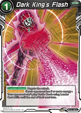 Dark King's Flash BT12-150 Dragon Ball Masters card