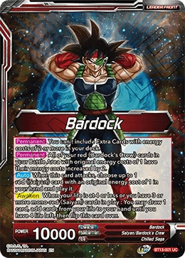 Bardock BT13-001 card