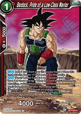 Bardock, Pride of a Low-Class Warrior BT13-005 card