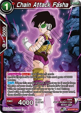 Chain Attack Fasha BT13-007 card