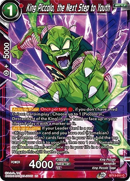 King Piccolo, the Next Step to Youth BT13-011 card