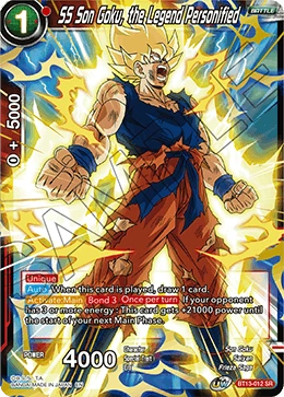 SS Son Goku, the Legend Personified BT13-012 card