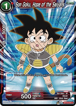 Son Goku, Hope of the Saiyans BT13-019 card