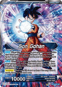 Son Gohan BT13-031 card