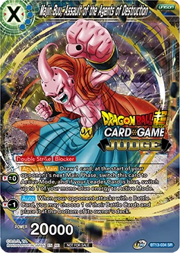 Majin Buu, Assault of the Agents of Destruction BT13-034 Dragon Ball Masters card, SPR 2