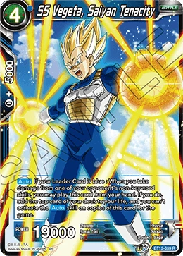 SS Vegeta, Saiyan Tenacity BT13-039 card