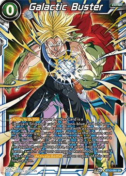 Galactic Buster BT13-060 Dragon Ball Masters card