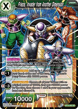Frieza, Invader from Another Dimension BT13-063 card