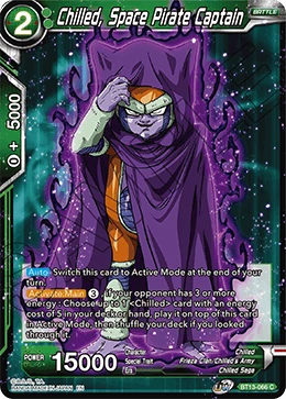 Chilled, Space Pirate Captain BT13-066 card