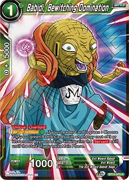 Babidi, Bewitching Domination BT13-075 card