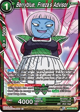 Berryblue, Frieza's Advisor BT13-080 card