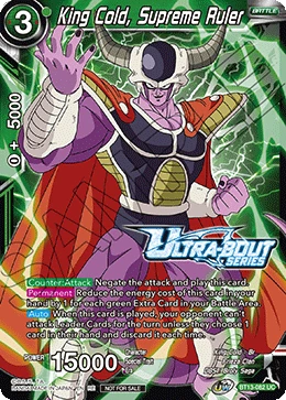 King Cold, Supreme Ruler BT13-082 Dragon Ball Masters card, Promo 2