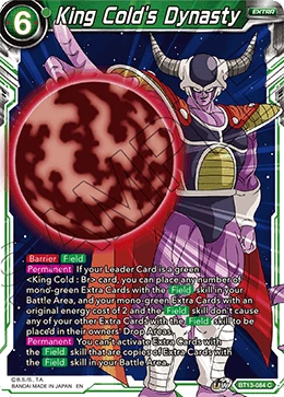 King Cold's Dynasty BT13-084 card