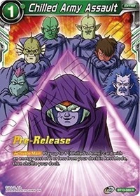 Chilled Army Assault BT13-089 Dragon Ball Masters card, Promo